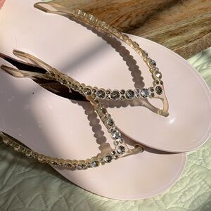 Made in Italy Menghi flip flops with Swarovski